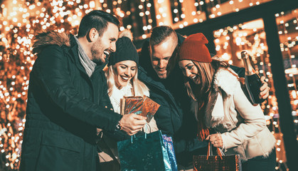 Group Of Friends Enjoying Shopping