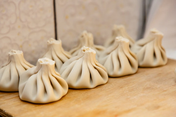 Тraditional Georgian dish-khinkali