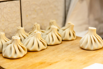 Тraditional Georgian dish-khinkali