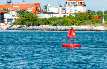 Red Navigation Bouy Key West Florida