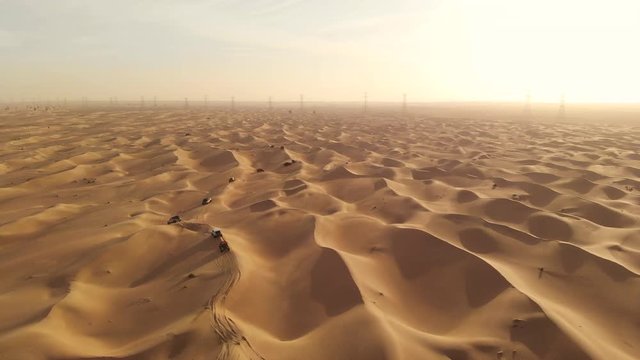 Liwa desert, in Abu Dhabi, part of Empty Quarter Desert, the largest continuous sand desert in the world