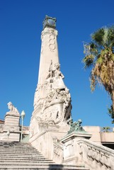 Fototapeta premium MARSEILLES_FRANCE,25 OCTOBER, 2018:Statue in front of Saint Charles station in Marseilles