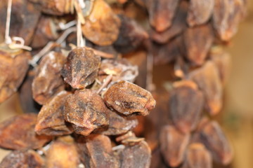 Tasty and sweet, dry persimmons