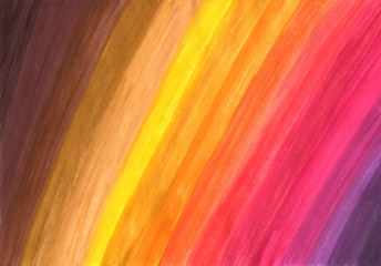 Colored rainbow watercolor