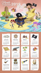Calendario 2019 de piratas