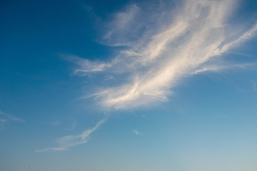 Blue Sky and clouds look like dragons.