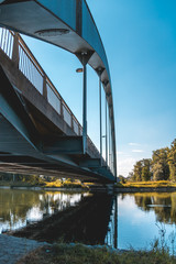 Beautiful reflections at the Isarbridge Plattling - Bavaria - Germany