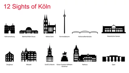 12 Kölner Sehenswürdigkeiten © SG- design