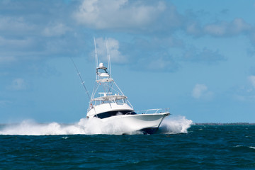 Fototapeta premium Sport Fishing Charter Boat in Florida Keys