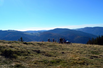 Fototapeta na wymiar Blick vom Hinterwaldkopf auf den Schwarzwald