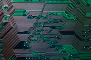 Electronic circuit board close up background texture