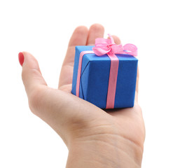 Hand with gift.