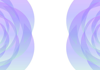 pastel purple green petal abstract background, curve layer, multicolor transparent backdrop, vector illustration