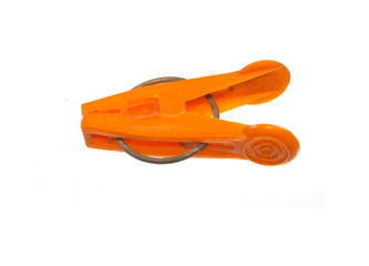 clothespin isolated on white background