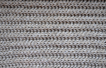 closeup of a knitted texture
