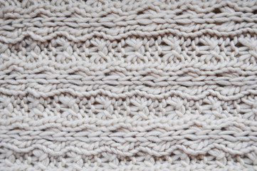 closeup of a knitted texture