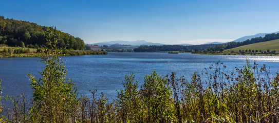 Beautiful view at the Dragon Lake near Furth - Bavaria - Germany