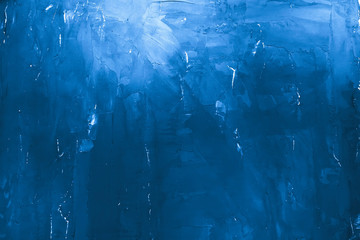 Beautiful Abstract Grunge Decorative Navy Blue Dark Stucco Wall Background. Art Rough Stylized Texture Banner With Space For Text