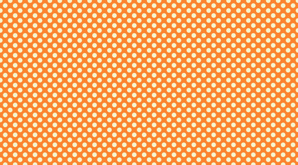 polka dot pattern background in yellow and orange, classic retro wallpaper design - obrazy, fototapety, plakaty