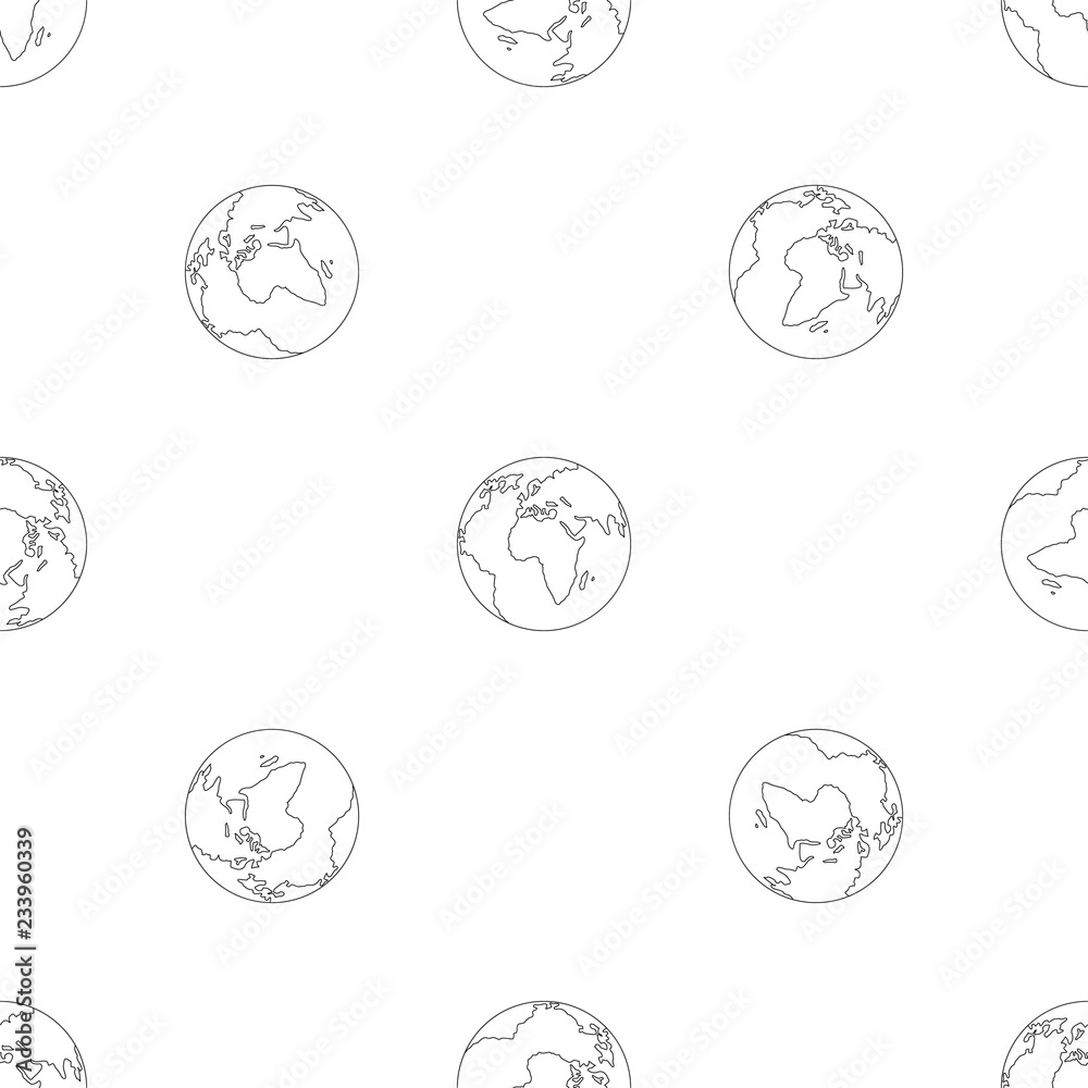 Poster our planet pattern seamless vector repeat geometric for any web design