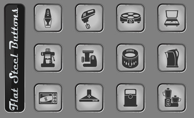 Kitchen Utensils Icon Set