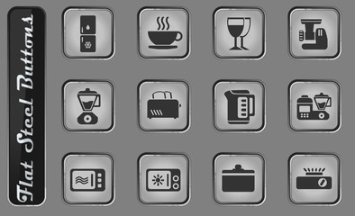 Kitchen Utensils Icon Set