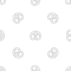 Pretzel pattern seamless vector repeat geometric for any web design