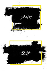 set of grunge banners