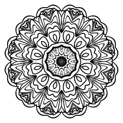 Modern Decorative floral color mandala. Super vector round Shapes. Vector illustration.