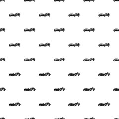 Crashed car pattern seamless vector repeat geometric for any web design
