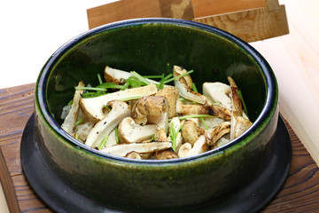 matsutake gohan, rice cooked with matsutake mushroom, japanese food