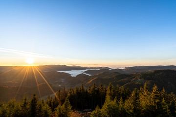 Sonnenuntergang am Buchkopfturm
