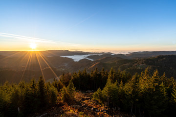 Sonnenuntergang am Buchkopfturm