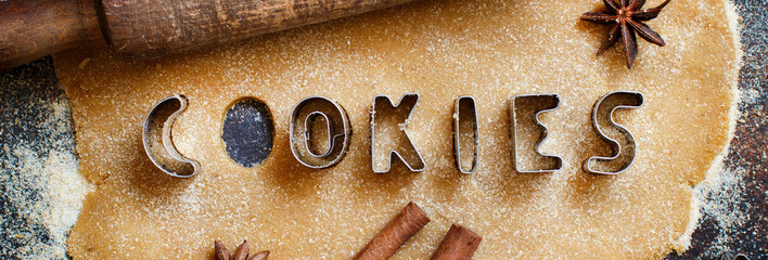 Making cookie letters