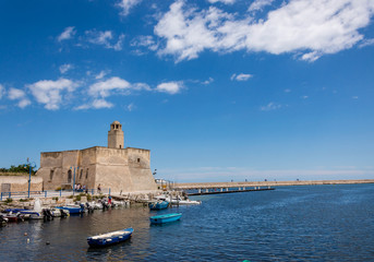 Villanova port harbour Marina Ostuni on the Adriatic sea