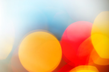 abstract defocused spots Christmas lighting.