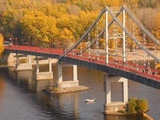 Park Bridge in Kyiv, Ukraine