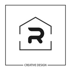 Initial Letter R Logo Template Vector Design