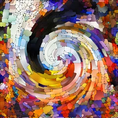 Fotobehang The Escape of Spiral Color © agsandrew