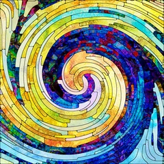 Foto op Canvas Return of Spiral Color © agsandrew
