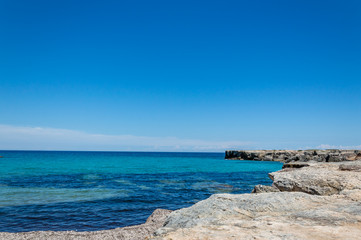 Seacoast near Grotta della Poesia in Salento Italy