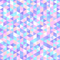Fototapeta na wymiar Seamless triangle pattern. Abstract geometric wallpaper of the surface. Tiled background. Light colors. Print for polygraphy, posters, t-shirts and textiles. Mosaic texture. Doodle for design