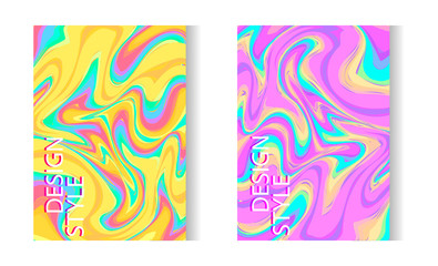 Template for the design of modern covers. Fantasy marble pastel color background. Creative vector graphic element. Colorful eps10 illustration.