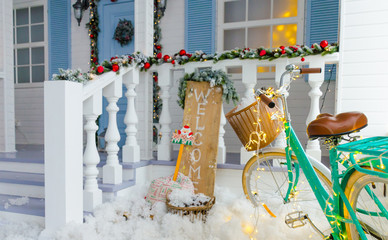 New Year sweet home interioir decoration
