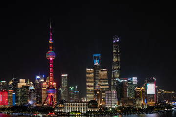 Fototapeta na wymiar Shanghai, China skyline at night