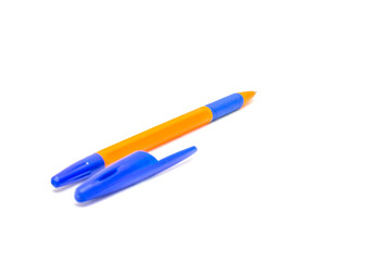 Ball pen on a white isolated background