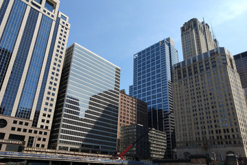 Fototapeta na wymiar street view in Chicago