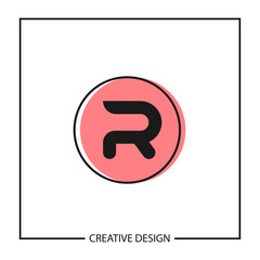 Initial Letter R Logo Template Vector Design