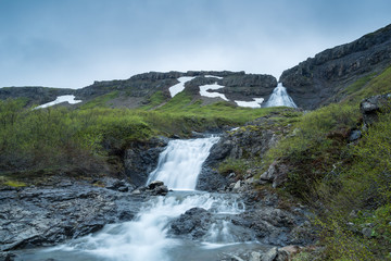 Fototapeta na wymiar Chute d'eau en Islande