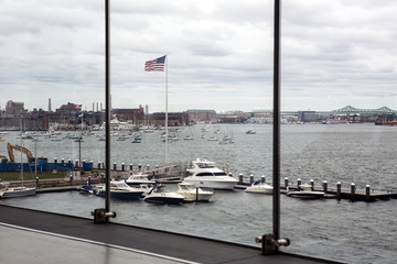 ICA at Boston at sunset
